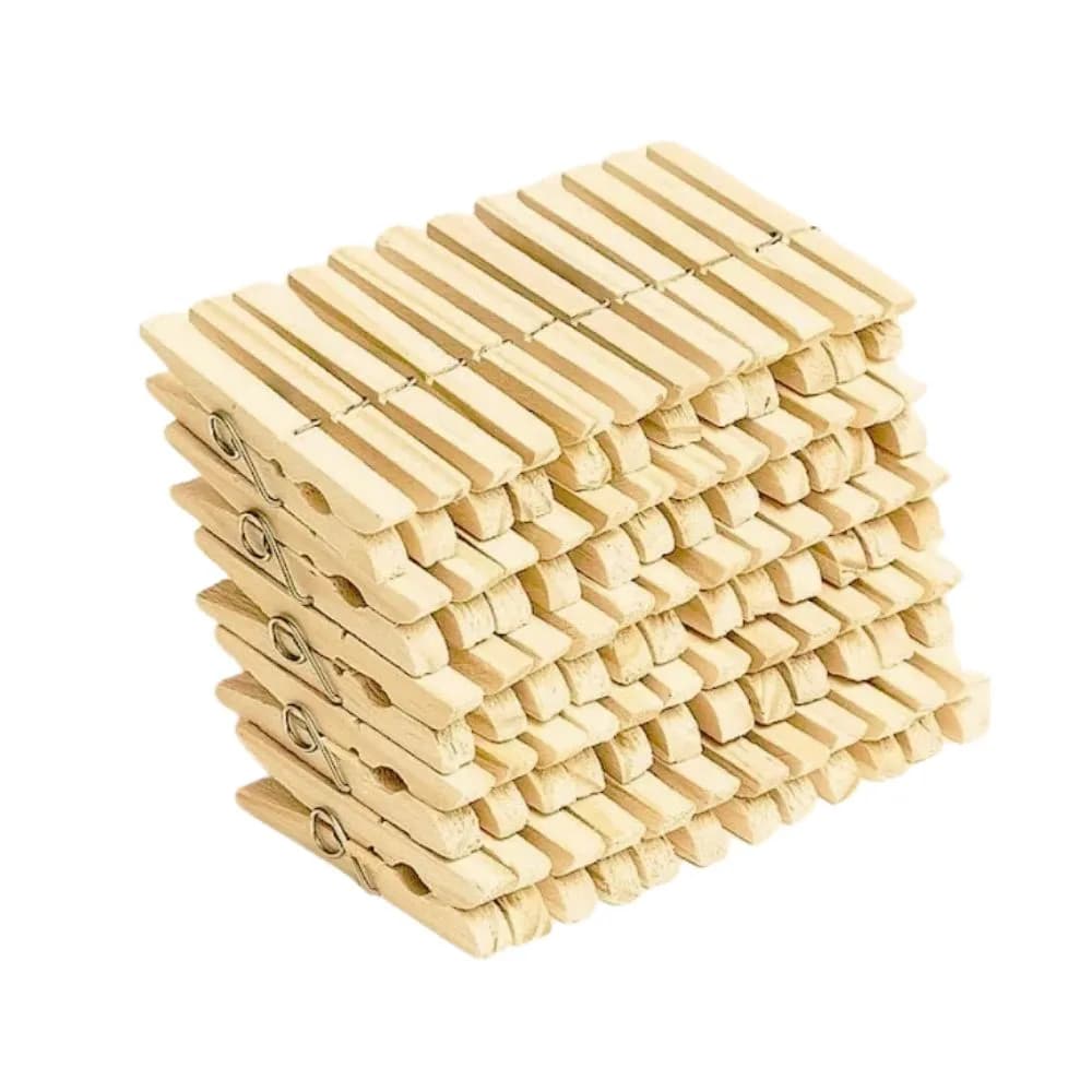 Kit Prendedor de Roupa 72 / 108 / 144 / 288 Unidades Pregador de Madeira Para Pendurar no Varal