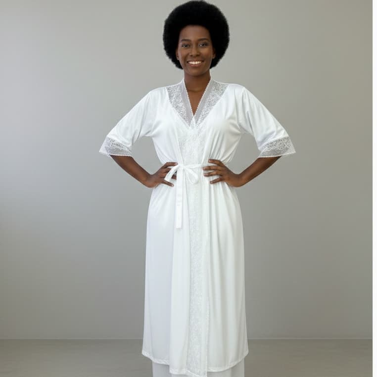 Robe Longo Feminino Estilo Luxo Renda Delicada