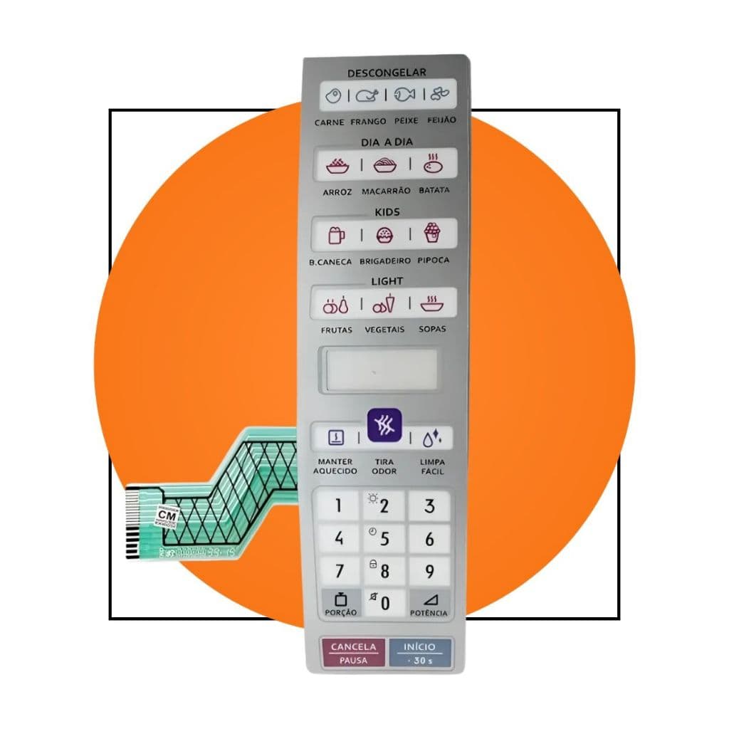 Membrana Teclado Microondas Electrolux Meo44 Meo 44