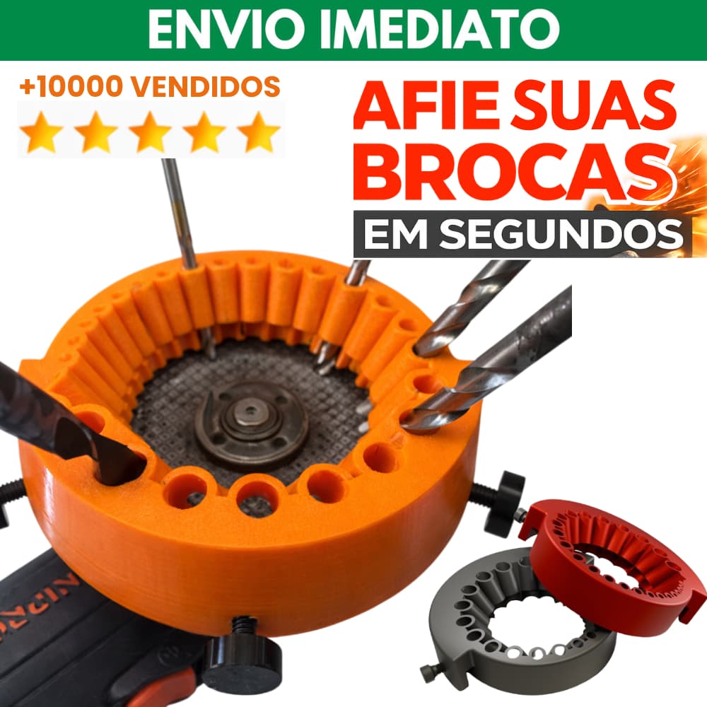 Gabarito Afiador de Broca Lixadeira Esmerilhadeira 5" | Disco de 125 mm