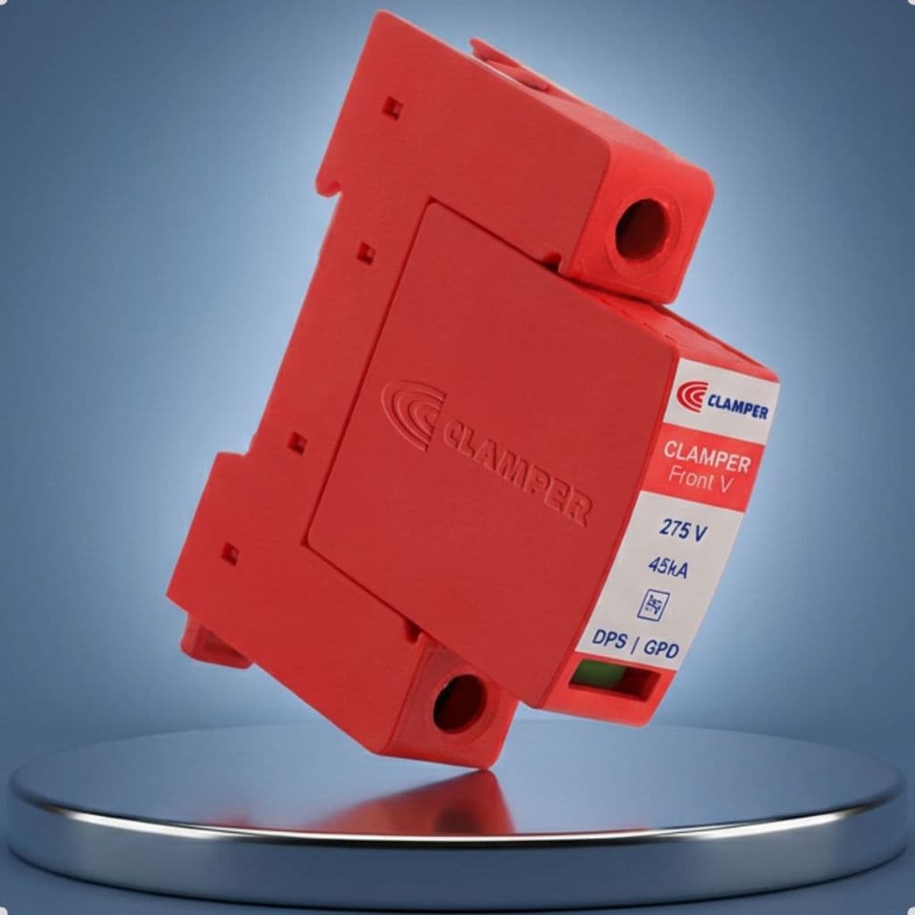 Dps Clamper Front V 275V 45Ka 019118 Protetor De Surto Dispositivo Contra Raios Quadro Residencial