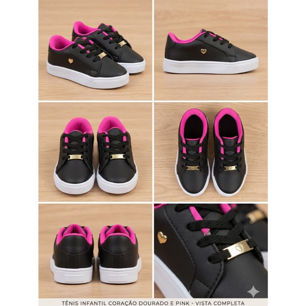 TENIS INFANTIL MENINA CORAÇAO