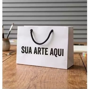 Sacolinhas para loja personalizada com logo, Casamento, noivado, Brindes|formatura| 21x16x6|MONTADAS| papel  fotográfico