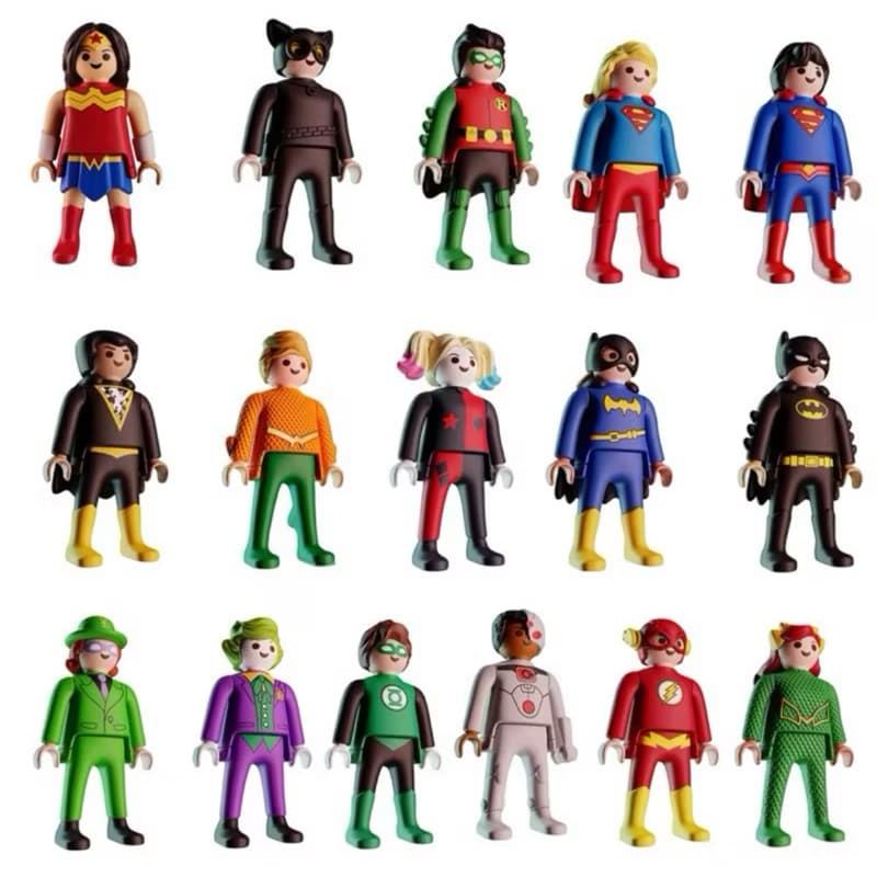 Colecionáveis Liga da Justiça Kinder Ovo DC Playmobil 2026