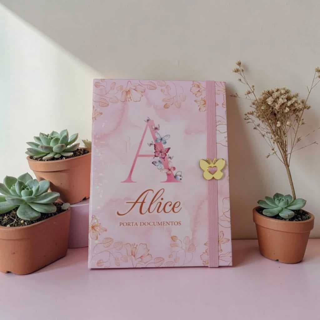 Porta Documentos Capa Para Certidao De Nascimento Pequena  14x10 Para Guardar Certidão Dobrada