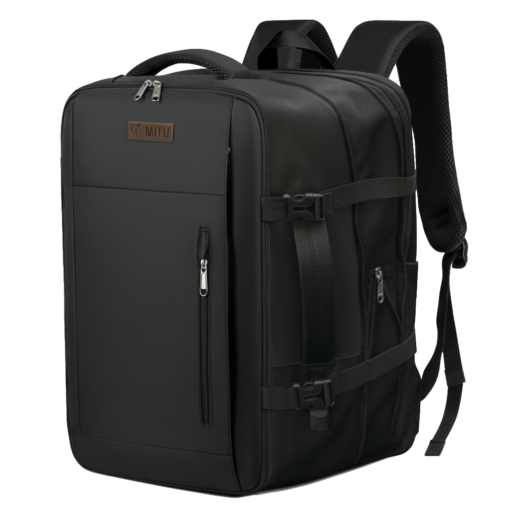 Mochila Executiva Viagem Impermeável 15.6" c/ Compartimento Sapatos e USB - Mala Expansível Premium
