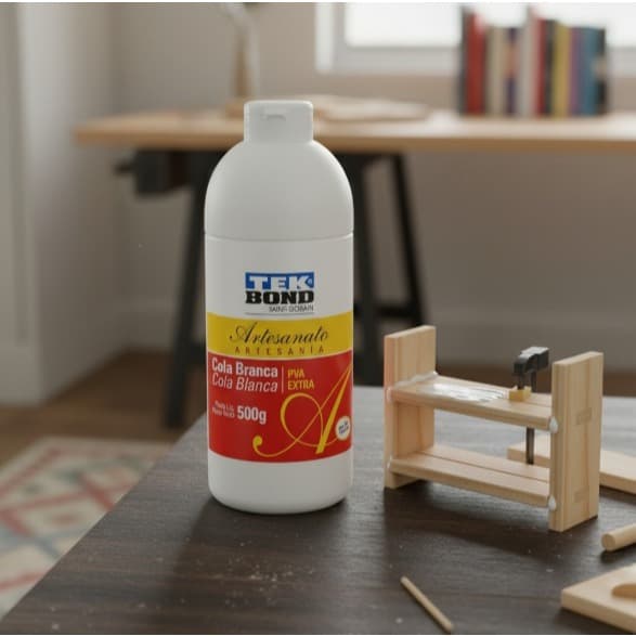 Cola Branca Tek Bond 1kg Pva Artesanato