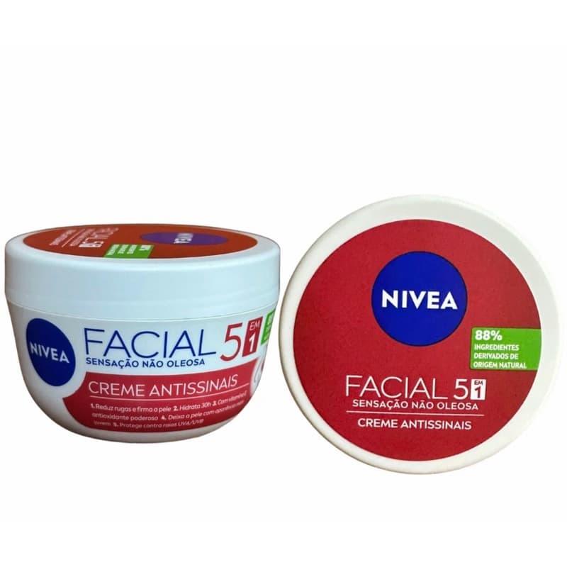 NIVEA - Creme hidratante facial antissinais 5 em 1 - 50g