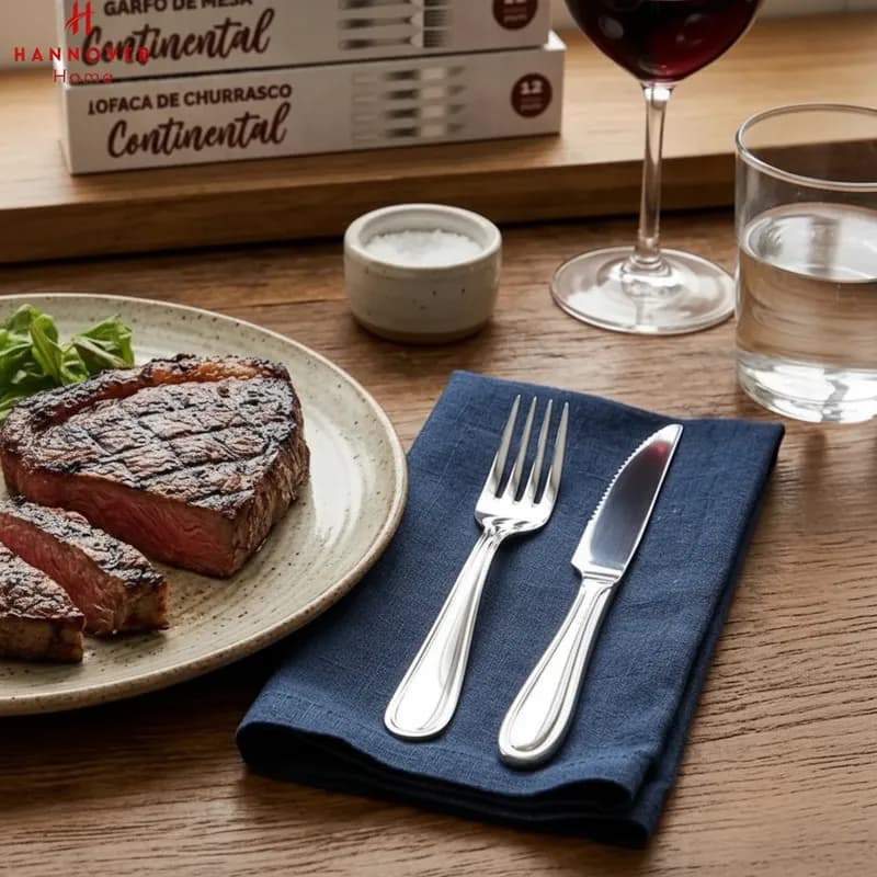 Jogo Talheres Garfo Faca Colher Inox Bar Restaurante Buffet Faqueiro