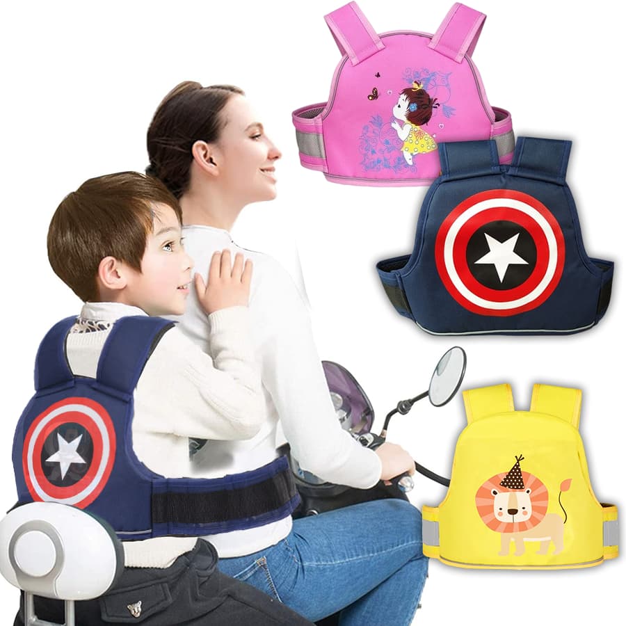 Colete De Cinto De Segurança Infantil Para Andar De Motocicleta  Ajustável