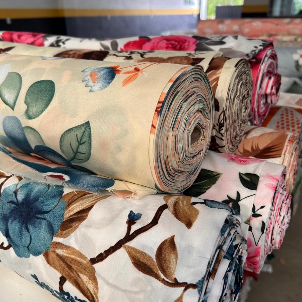 Percal Flex Estampado -1m x 2,55m- Toque macio, cores vivas e não amassa! Ideal para sua cama e decor. Peça o seu!