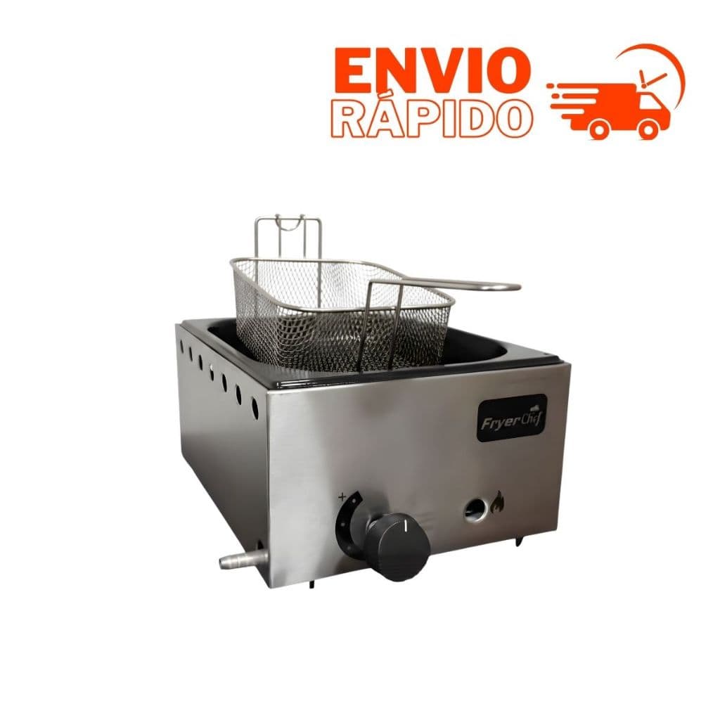 Fritadeira A Gás 5 Litros Inox Profissional Oléo