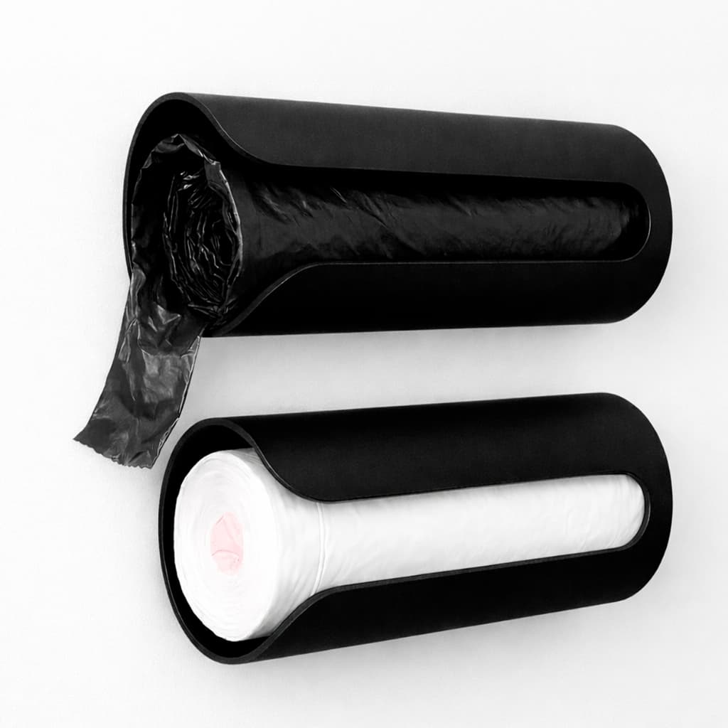 Dispenser Suporte Porta Sacolas com Puxa Saco para Rolo de Saco de Lixo Ideal para Cozinha, Lavanderia e Banheiro