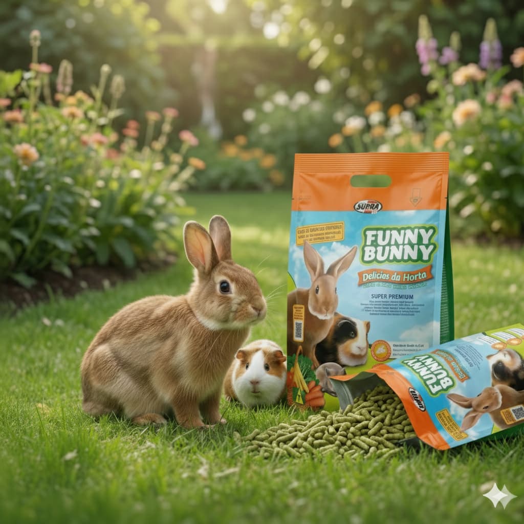 Funny Bunny Delícias da Horta Ração para Coelhos, Hamster e Roedores Supra