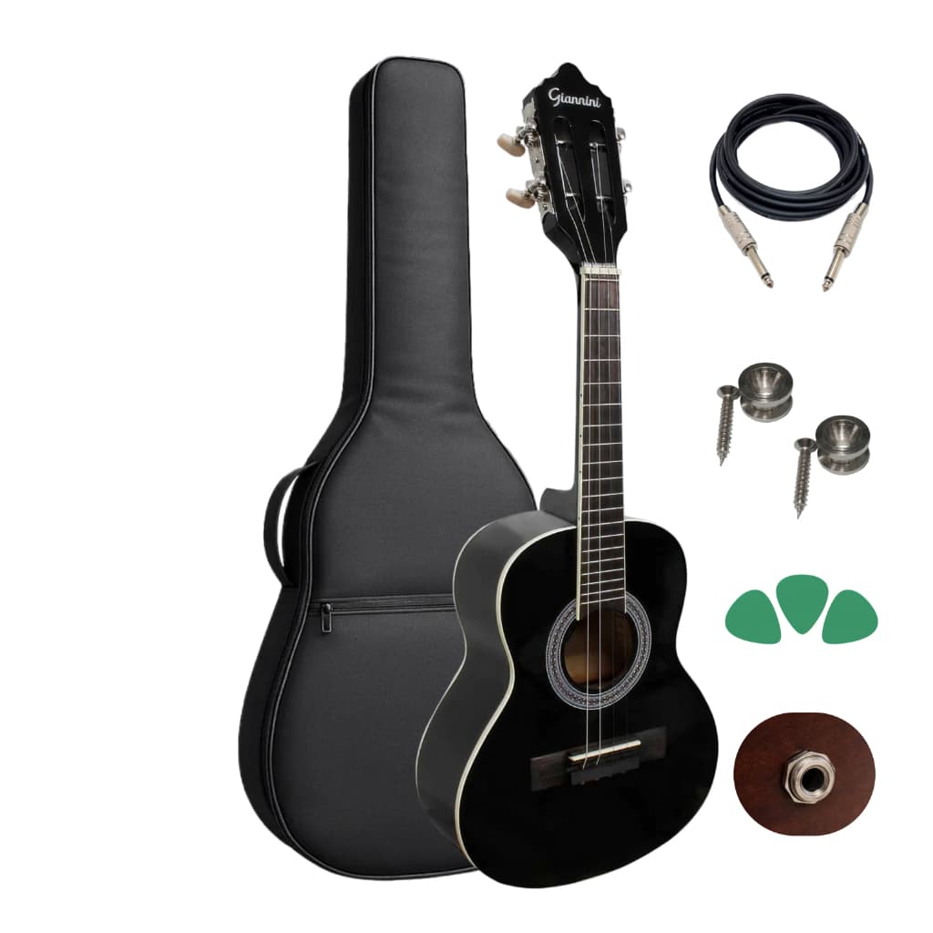 Cavaco Eletrico Giannini Start Cs14 Preto Kit Capa + Paletas