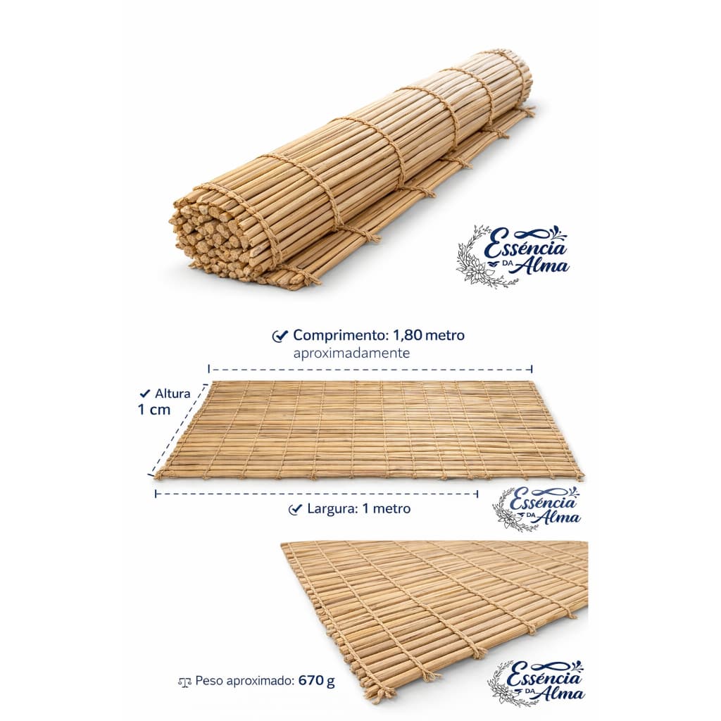 Esteira De Palha Trançada Unidade Umbanda e Candomblé