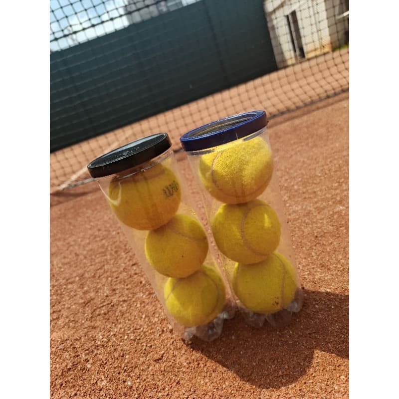 kit 6 bolas de tenis originais macias usadas para pet / bolinha usada para jogar tenis resistente e recreação infantil