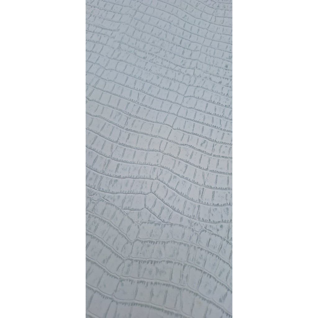 Retalho Couro Croco Branco