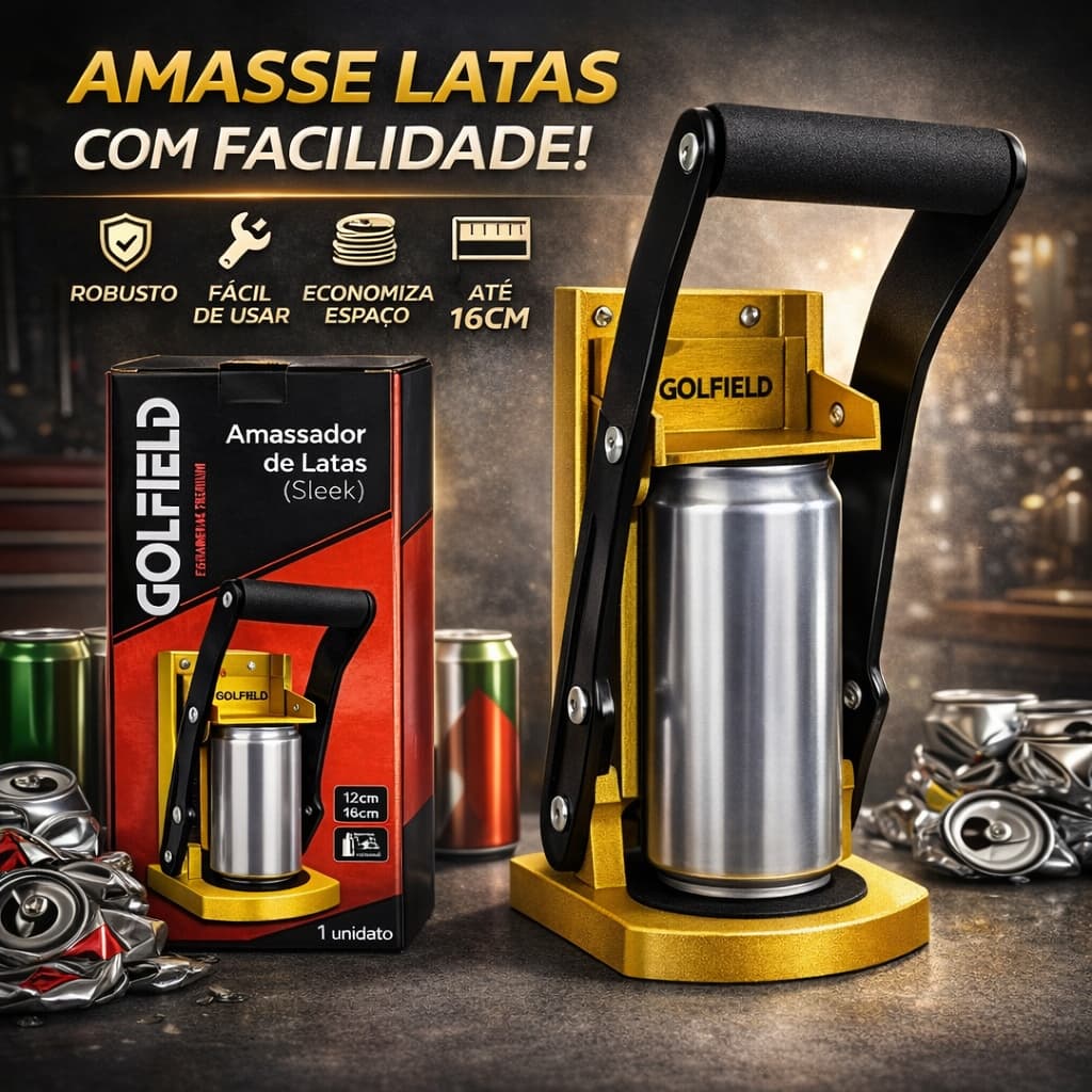 Prensador Amassador de Latas Aço Com Abridor de Garrafa Para Parede Até 475ml