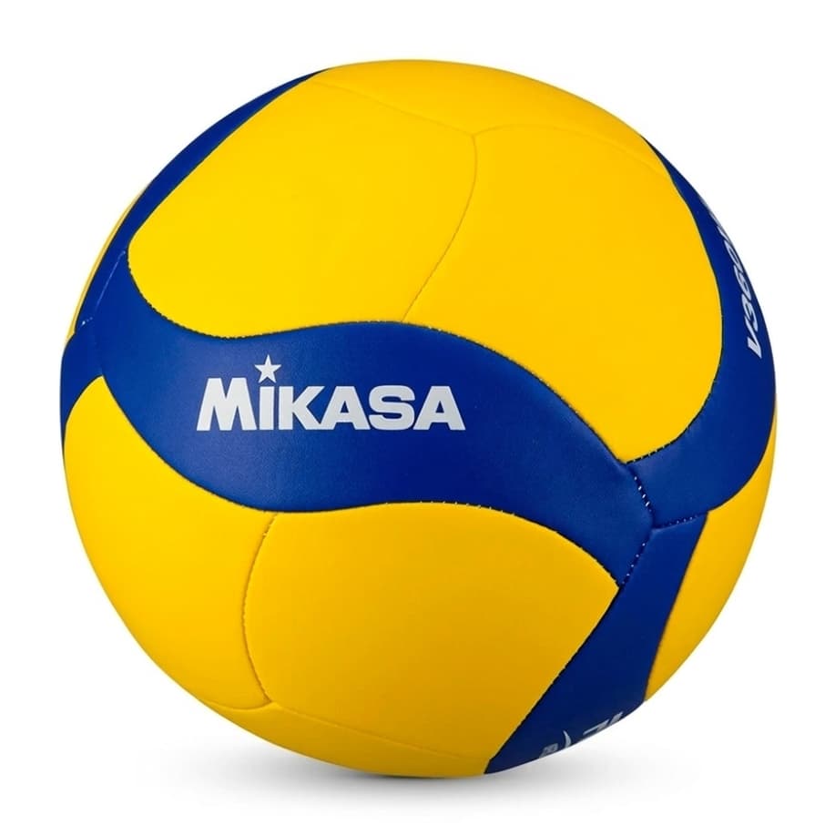 Bola Vôlei Quadra Mikasa V360W Original Costurada Treino Couro Sintético
