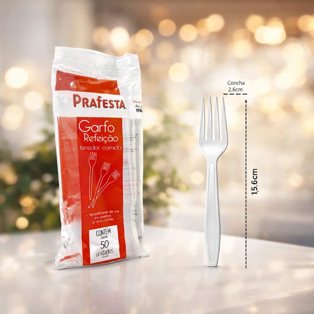 200un Garfo Refeição Premium Festas Eventos Restaurante Lanchonete Padarias
