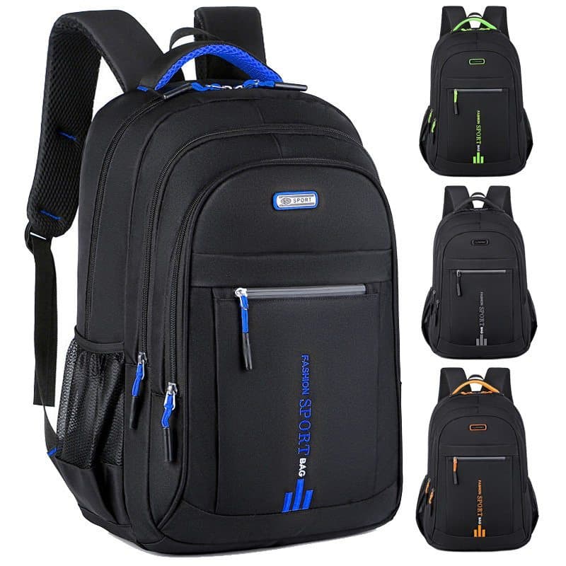 Mochila Masculina Esportiva Impermeável para Notebook, Mochila Escolar de Viagem e Trabalho