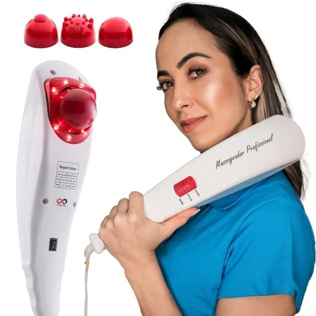 Massageador Elétrico Profissional Vibratório Com Infravermelho (6003)