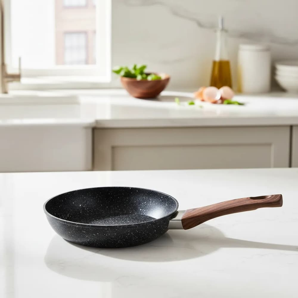 Chega de Óleo! Frigideira Nano Granito Indução Fundo Triplo Kit 1 ou 2 Unidades – Cozinhe com Saúde