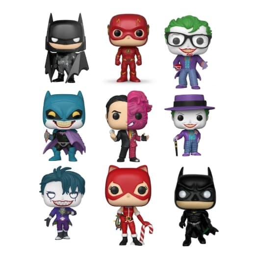 Bonecos Colecionáveis Heróis E Vilões DC - Batman - Flash - Coringa - Mulher Gato