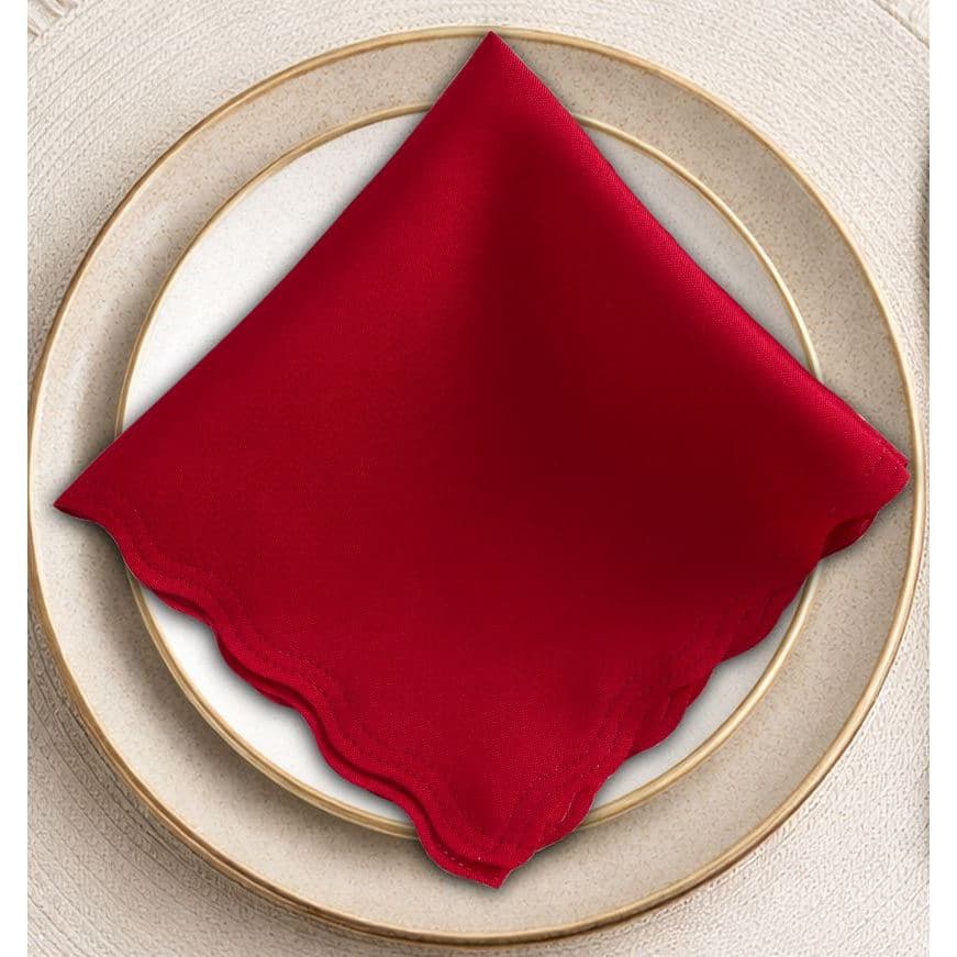 Kit com 10 Guardanapos de Tecido Oxford 33x33cm Corte Laser, Mesa Posta,Reutilizável, Cores Variadas