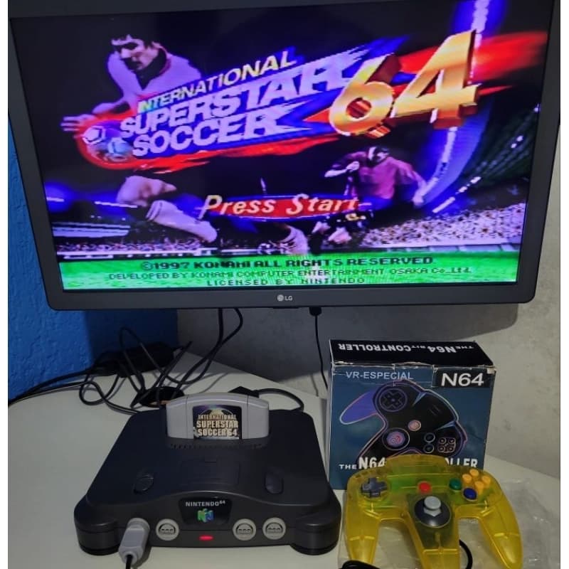 Nintendo 64 (Modelo Nacional) + 1 Controle  + 1 Jogo