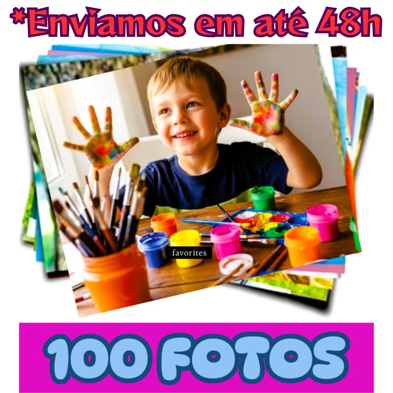 Fotos 10x15cm - Kit 10 a 100 Unidades  - Impressão de Alta Qualidade - Envio em 24h