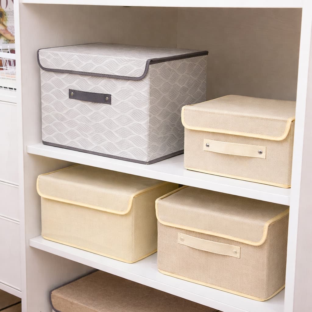 Caixa Organizadora Com Tampa Multiuso Guarda-Roupas Closet Brinquedos Objetos Livros