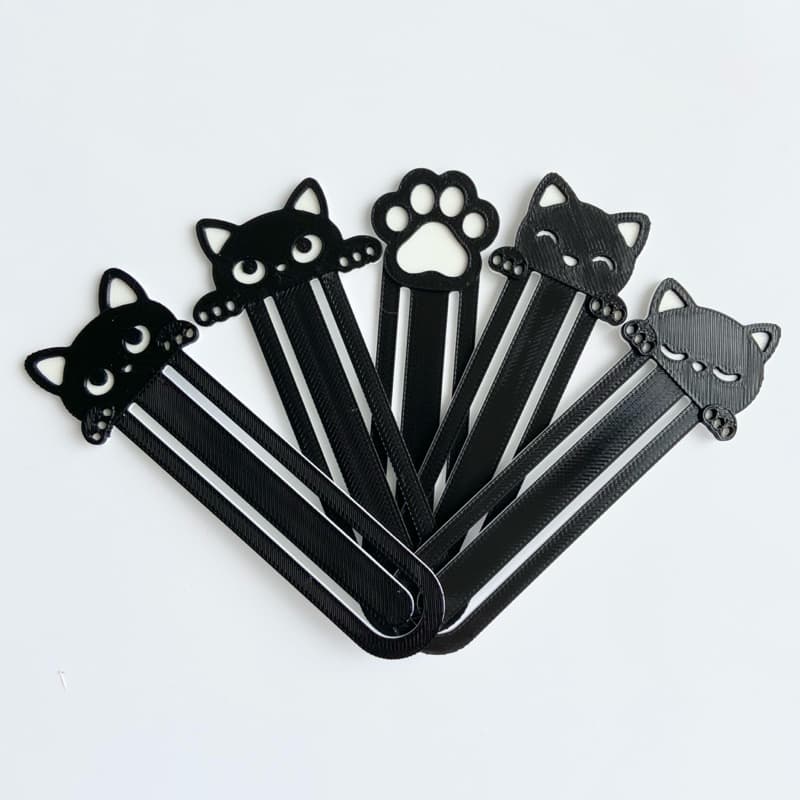 Kit 5 Marcadores de Página Gatinho