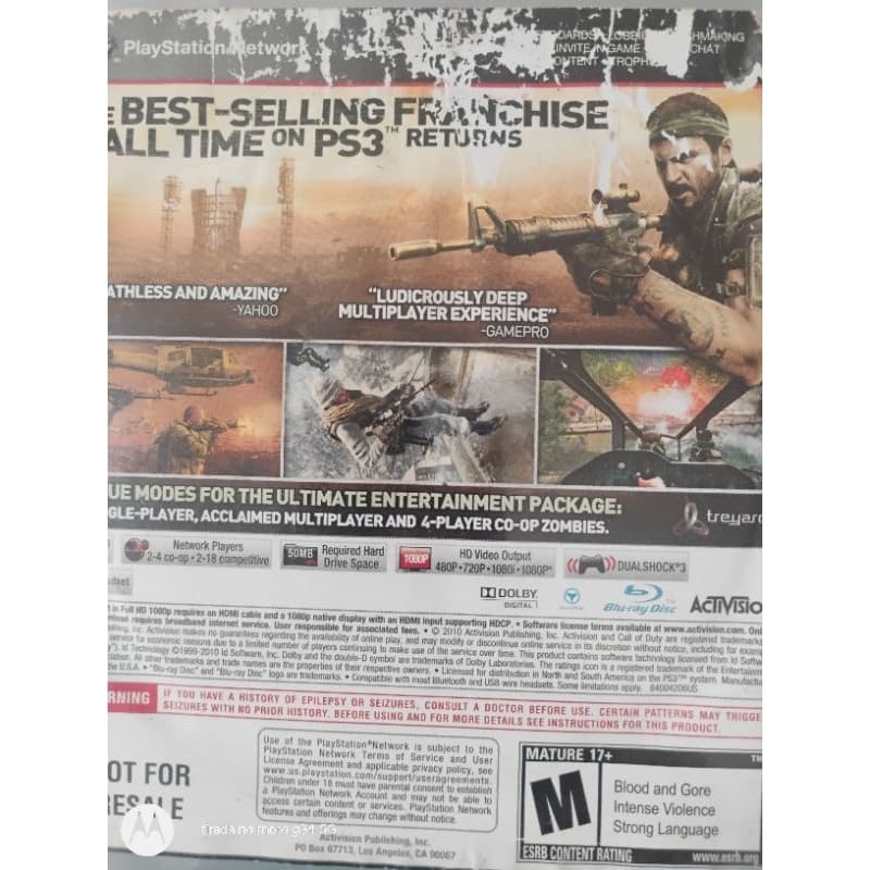 CALL OF DUTY BLACK OPS