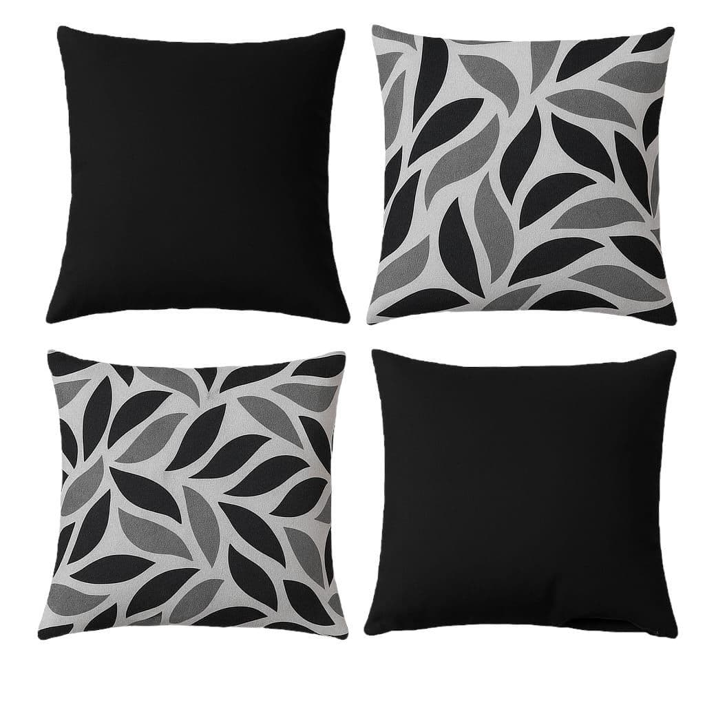 Kit Capa de Almofadas Para Sofá 45x45  Kit c/ 2 ou 4 Unidades com Zíper Invisível