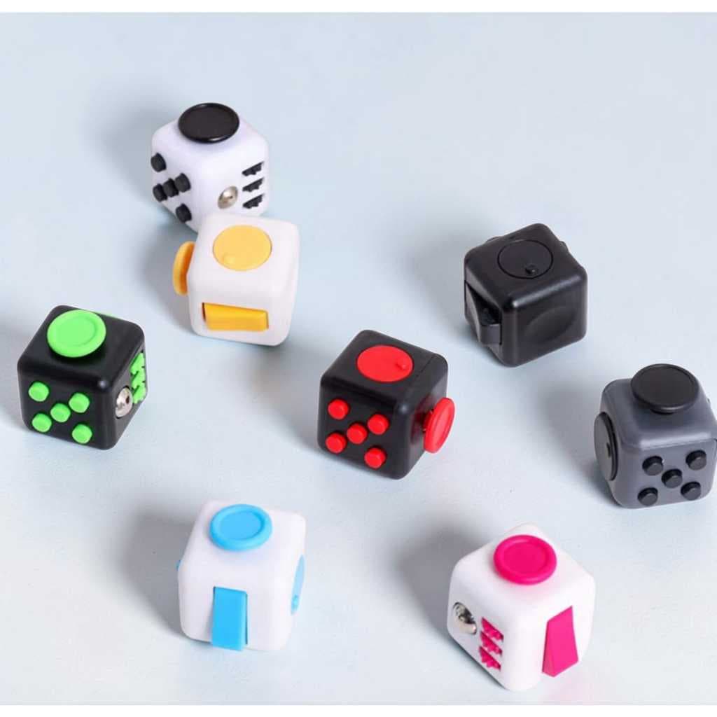 Fidget Cubo Ansiedade Cube Anti Estresse Dedo Apertar