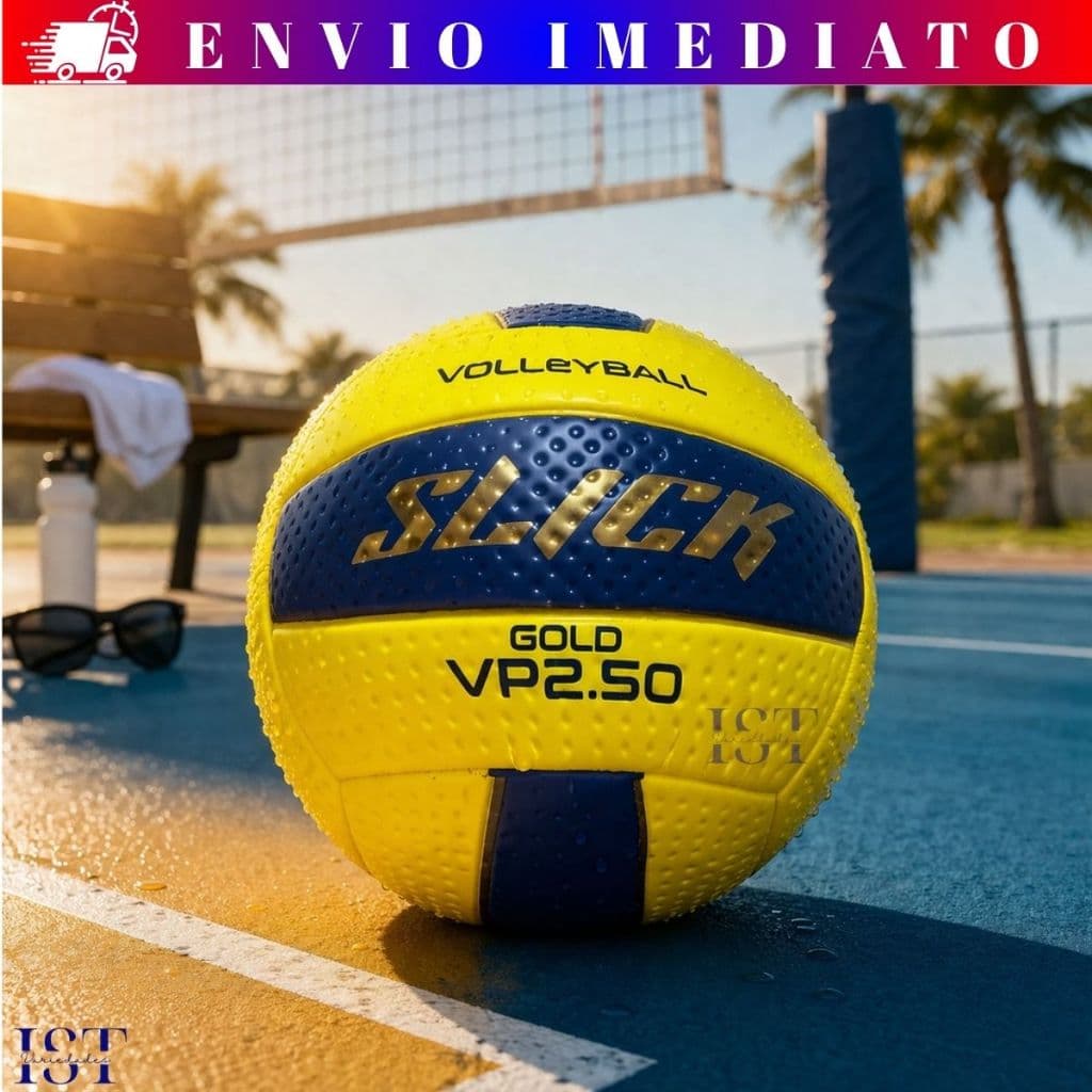 Bola de Vôlei Alta Qualidade ou Bomba Resistente e Confortável Slick Dualt Soft Max Microfibra Vp2.50 Pvc