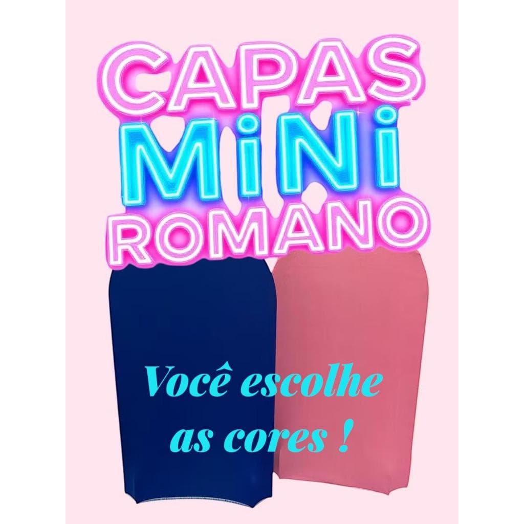 Capa Mini Painel Romano Picolé 50 x 28 (você escolhe as cores)Compre e Leve Veste fácil