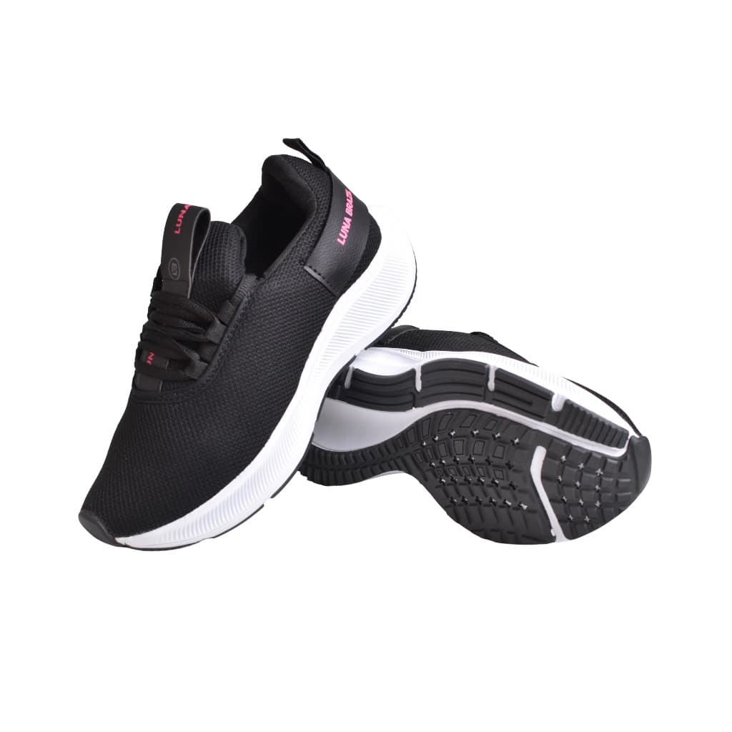 Tênis Feminino Esportivo Academia Caminhada Corrida Leve Macio Solado Alto Antiderrapante Unidade LUNA BRASIL