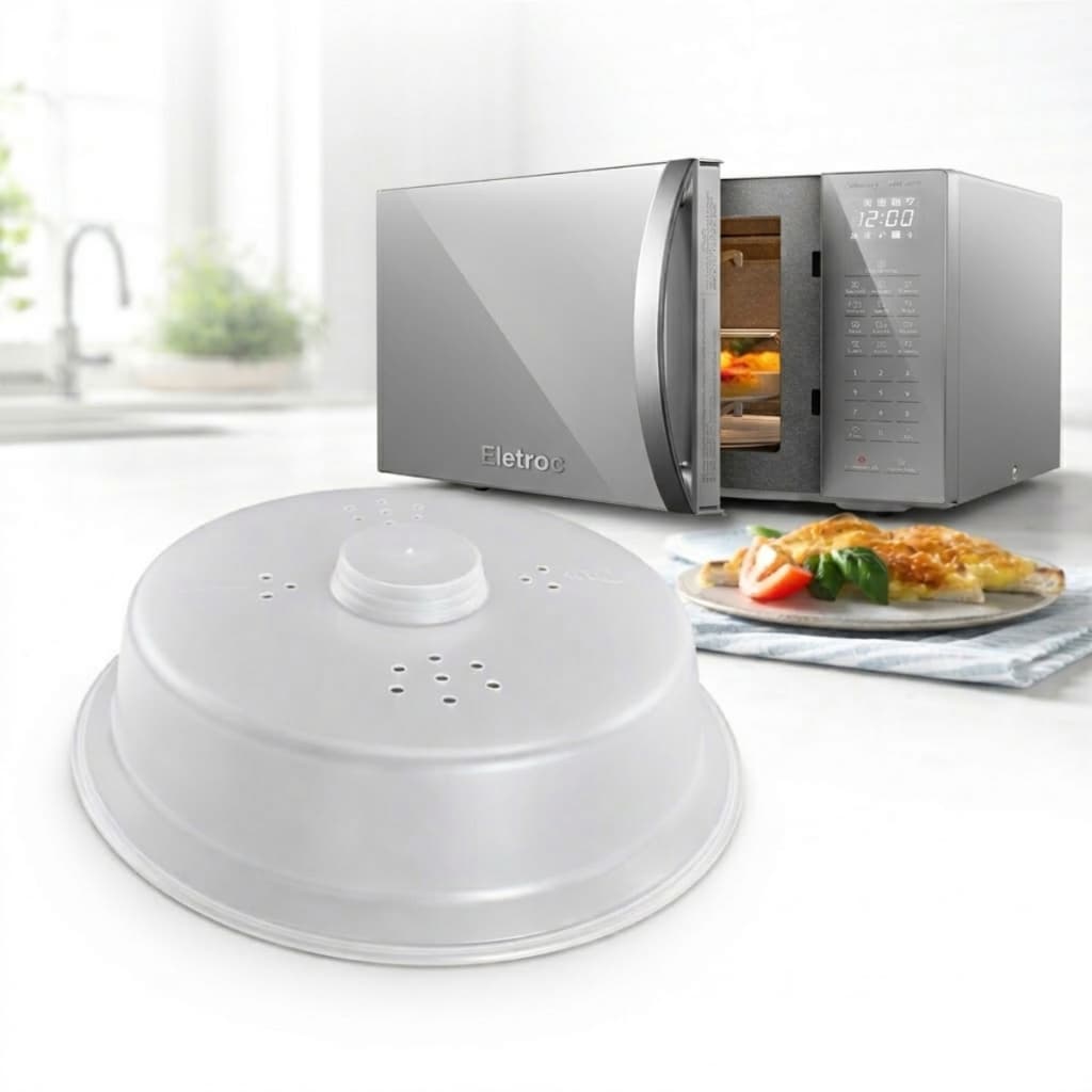 Tampa para Micro-ondas Anti Respingo Universal Tampa Protetora Prato Evita Sujeira Cozinha