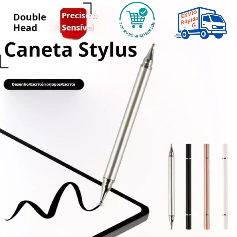 Caneta Stylus Caneta Telas Celular/Tablet 2 em 1 Toque Todos Celular E Tablet Ponta Fina iPad iPhone