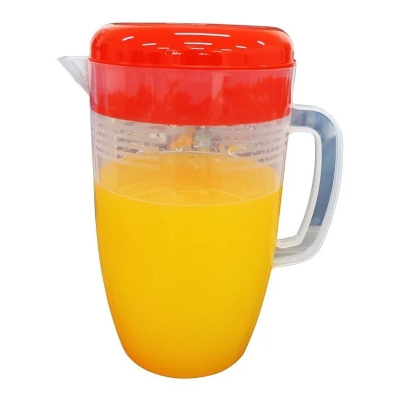 Jarra Transparente Grande 4 Litros Plástica Com Tampa