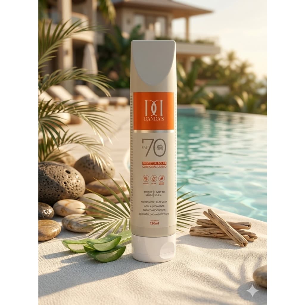 Protetor Solar Dandas Fps 70 C. Toque seco