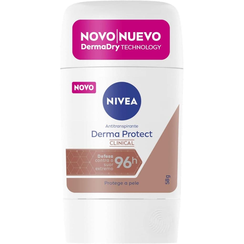 DESODORANTE NIVEA CLINICAL STICK DERMA PROTECT FEMININO - 58G