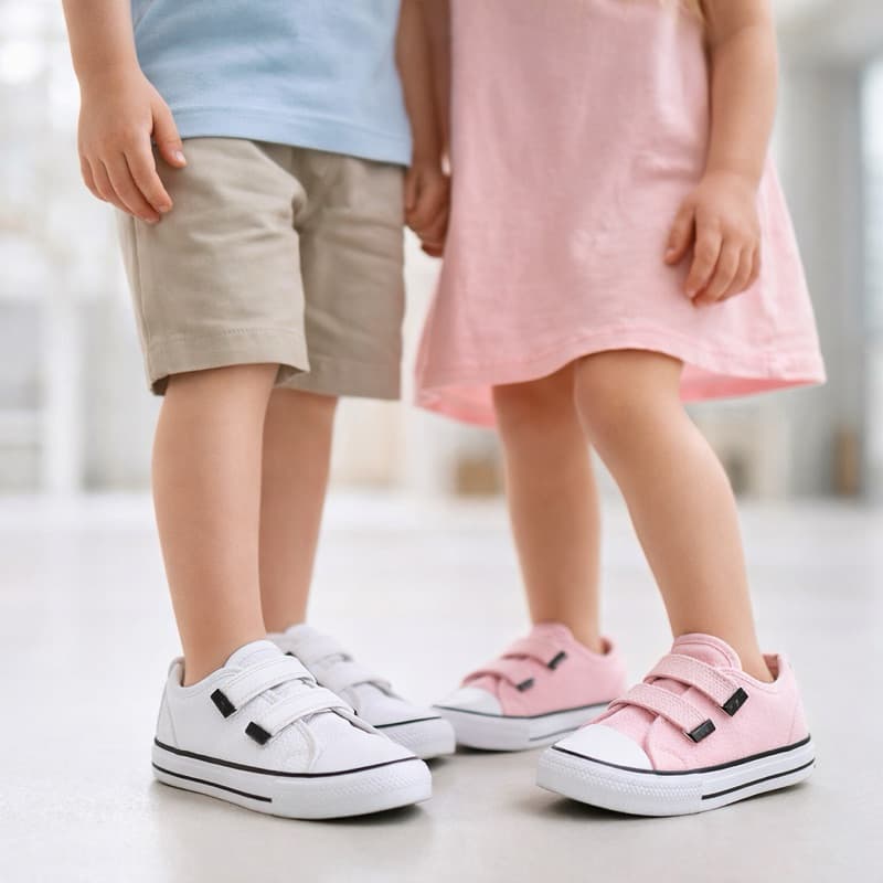 Tênis Infantil Velcro Calce fácil menino e menina  do 24 ao 33  Solado de Borracha  Escolar e Casual