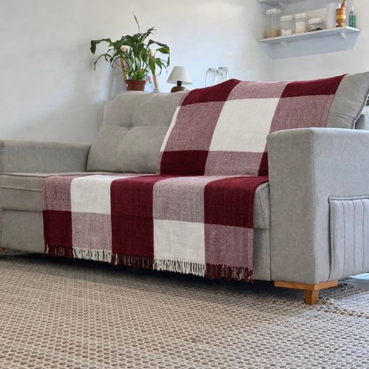 Manta Para Sofá Gigante Retrátil 210x120CM Cama Poltrona Decorativa 100% Algodão