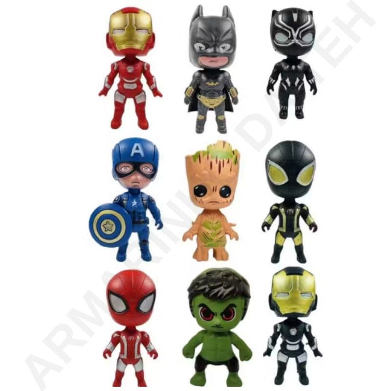 Herói Conjunto Marvel de 7 Bonecos Ou Unitário Brinquedo