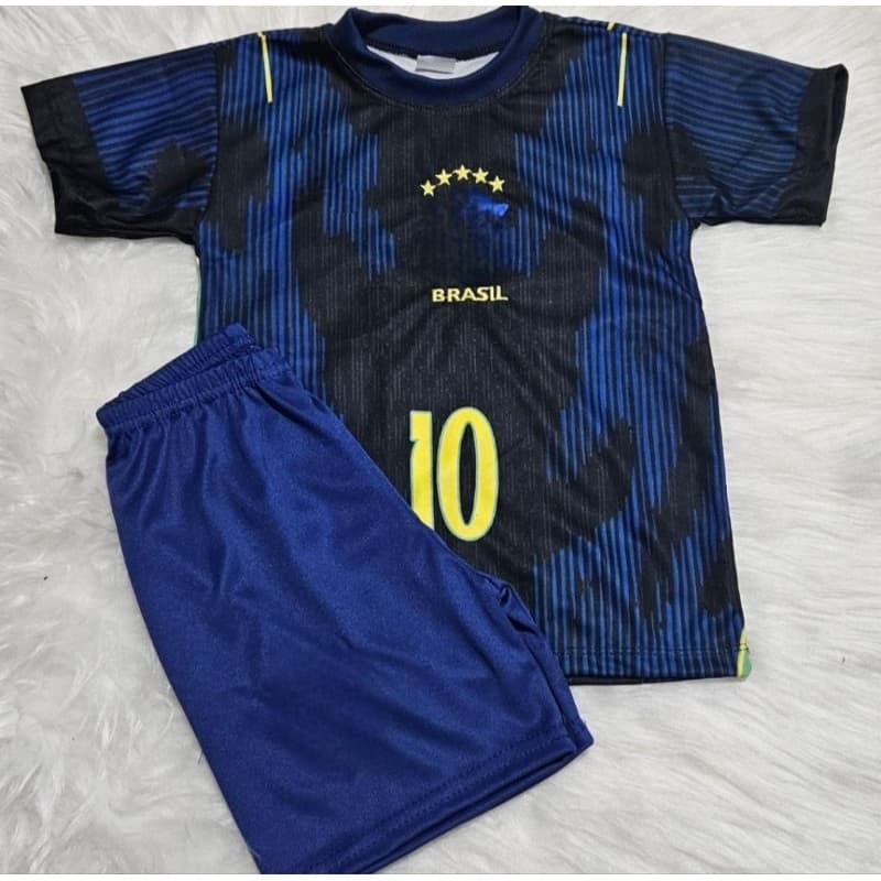 Conjunto Infantil Azul Brasil