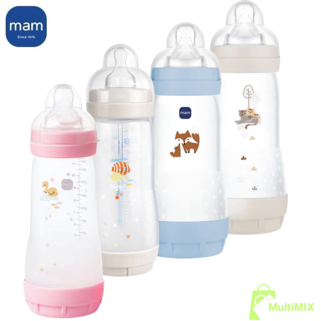 Mamadeira MAM Original Anticólica Easy Start 320ml +4 Meses Fluxo Rápido Lacrado Bebê ENVIO IMEDIATO